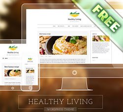 WordPress博客模板：Healthy Living Fresh Blogging Theme